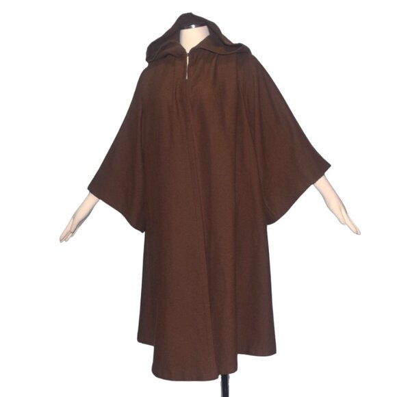 Disney Parks Star Wars Galaxy's Edge Jedi Robe Cloak Hood Cosplay Brown Youth L - Picture 7 of 7